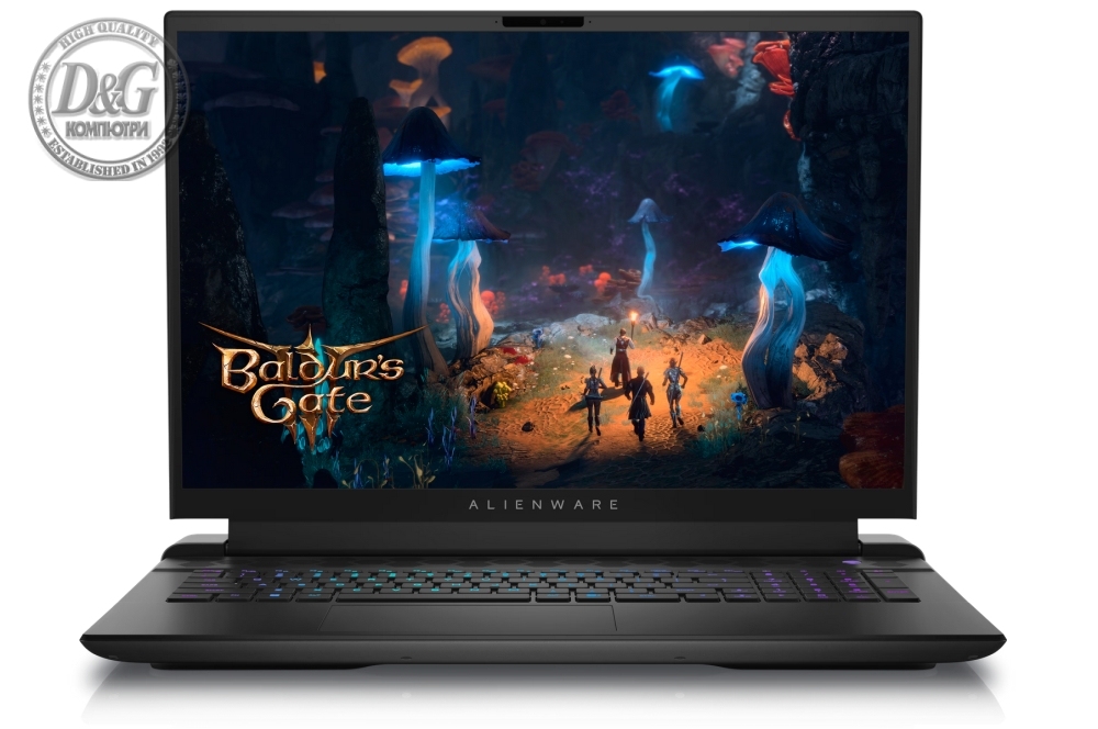 Dell Alienware m18 R2, Intel Core i7 14650HX (16-Core, 30MB L3 Cache, up to 5.2GHz), 18" QHD+ (2560x1600) 165Hz, 3ms, FHD IR Cam, 32 GB: 2x16 GB, DDR5, 5600 MT/s, 1TB, M.2, PCIe NVMe SSD, RTX 4060 8GB GDDR6, Wifi 7 Ready, BT, Win11 Pro, Dark Metallic