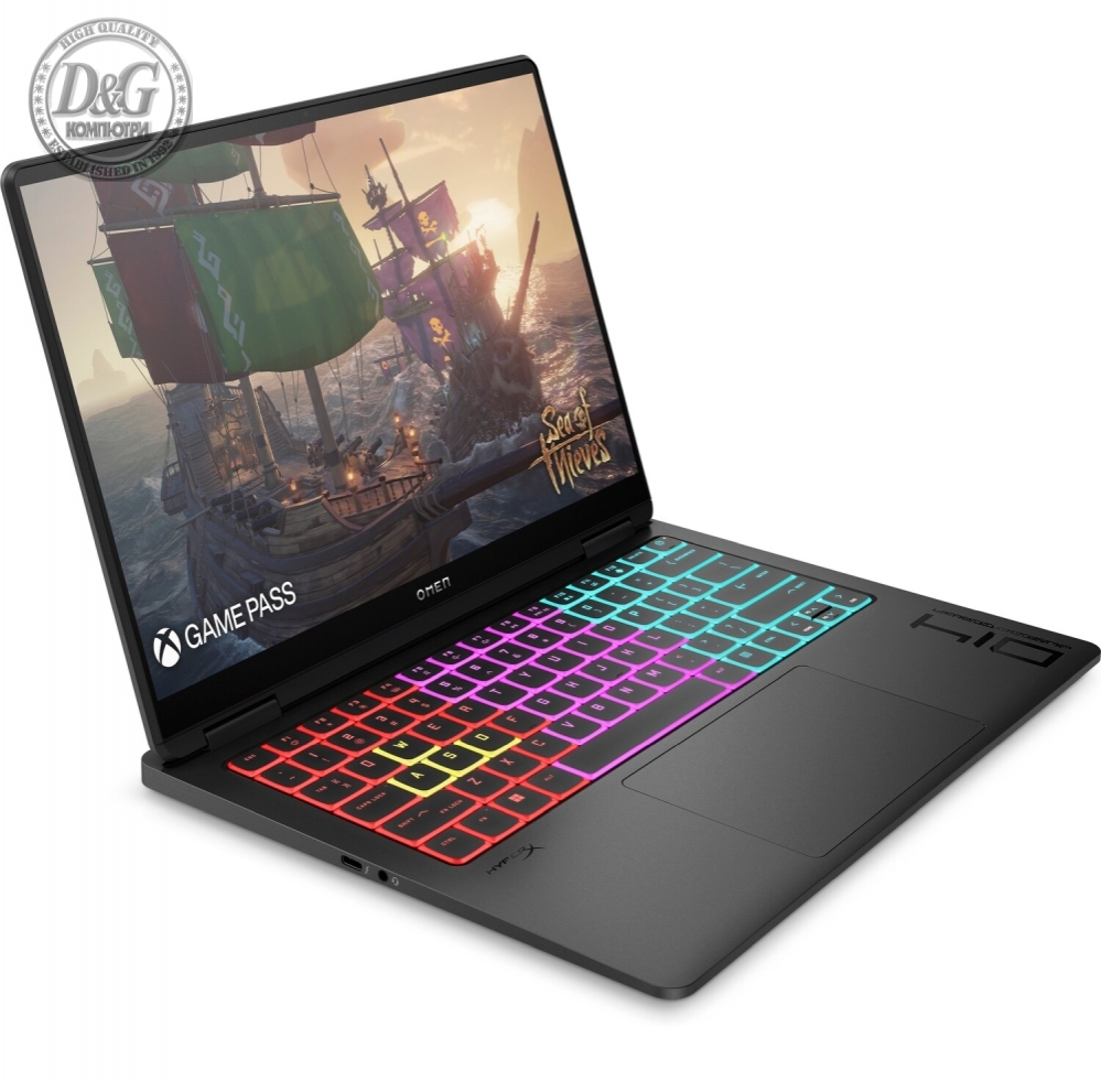 HP Omen 14-fb0034nn Shadow Black, Ultra 7-155H(up to 4.8GH/24MB/16C), 14" OLED BV 400nits 120Hz, 16GB LPDDR5X on-board, 2TB PCIe SSD, NVIDIA GeForce RTX 4060 8GB, WiFi 7+BT5.4, Backlit Kbd, 6C Batt Long Life, Free DOS