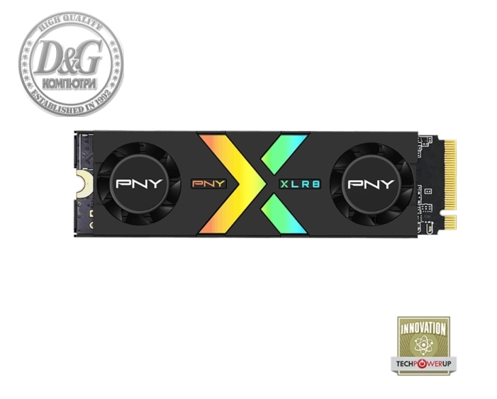 PNY SSD CS3150 M.2 GEN5 1TB Black Heatsink RGB