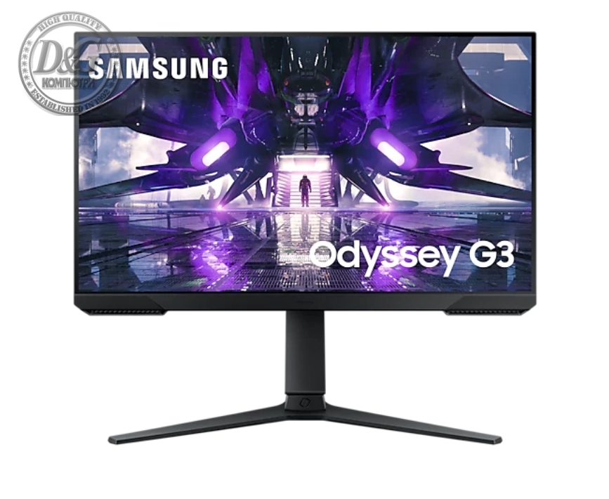 Samsung 24G30A 24" Odyssey G3, VA, 144 Hz, 1 ms (MPRT), 250 cd/m2, 3000: 1, 1920x1080, Mega DCR, AMD FreeSync Premium, Display Port, HDMI, Black