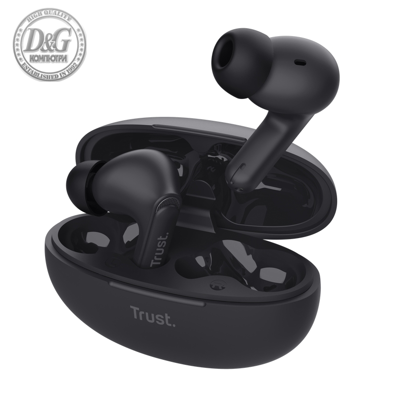 TRUST Yavi Bluetooth ENC Earbuds Black