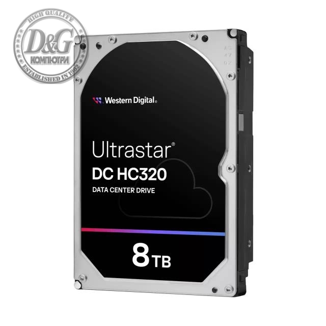 Хард диск WD Ultrastar DC HC320, 8TB, 7200rpm, 256MB, SATA 3