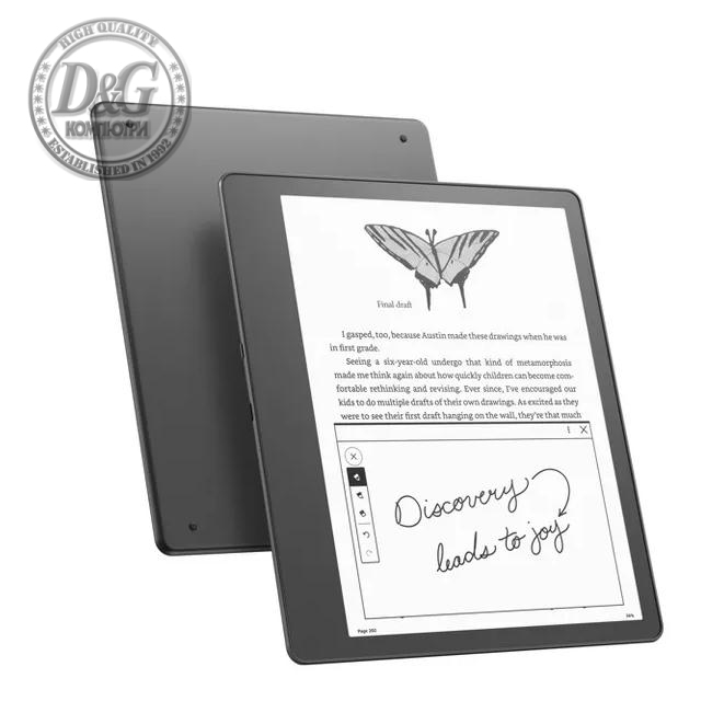 eBook четец Kindle Scribe (2022), 16GB, 10.2&quot;, w Basic Pen, Сив