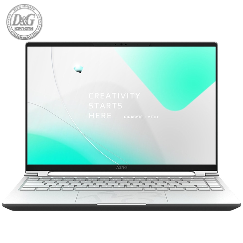 Лаптоп GIGABYTE AERO 14 OLED BMF 14&quot; QHD+ 90Hz, Intel Core i7-13620H, 16GB LPDDR5, 1TB SSD Gen4, nVIdia RTX 4050 6GB GDDR6, Windows 11 Home + Office 365 (1 год)