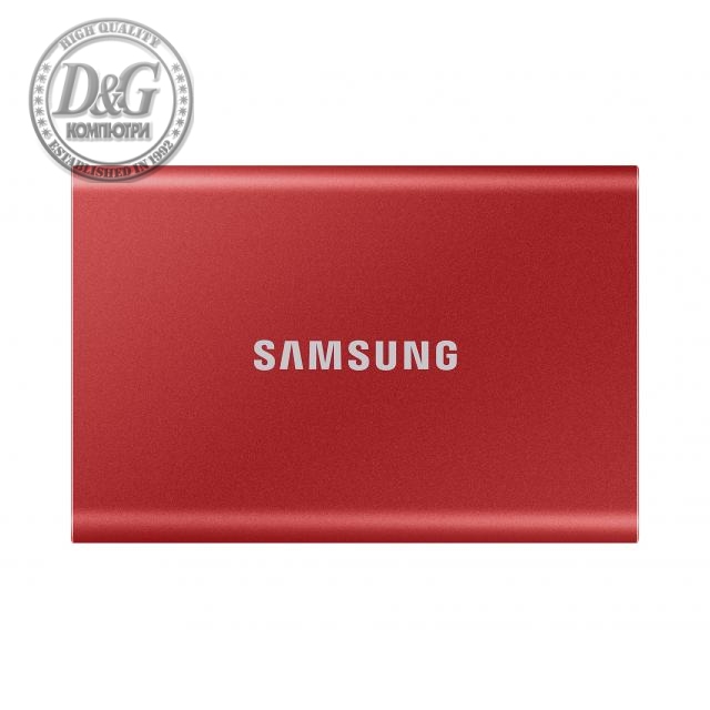 Външен SSD Samsung T7 Indigo Red SSD 2TB, USB-C, Червен