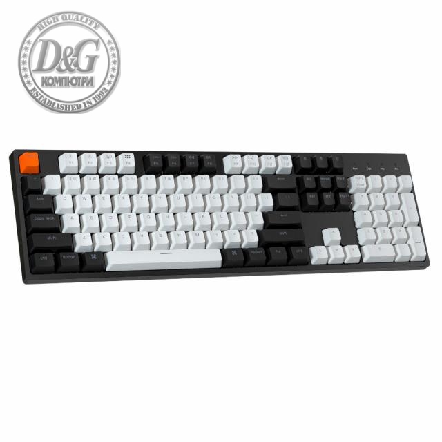 Геймърска Механична клавиатура Keychron C2 Full-Size Gateron G Pro Brown Switch White LED ABS