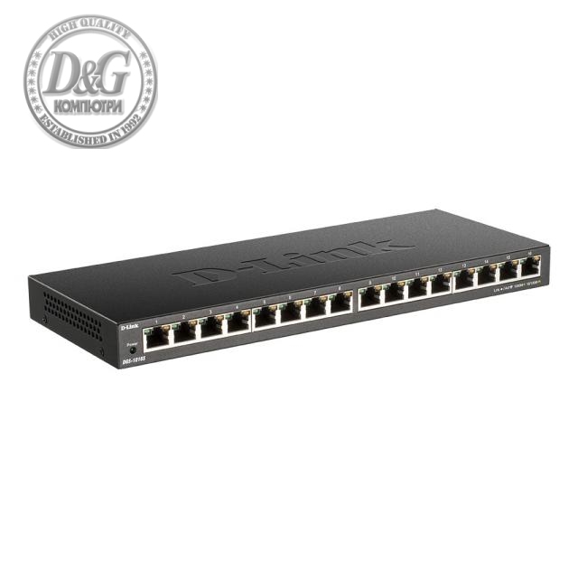 Суич D-Link DGS-1016S/E, 16 портов 10/100/1000, Desktop,