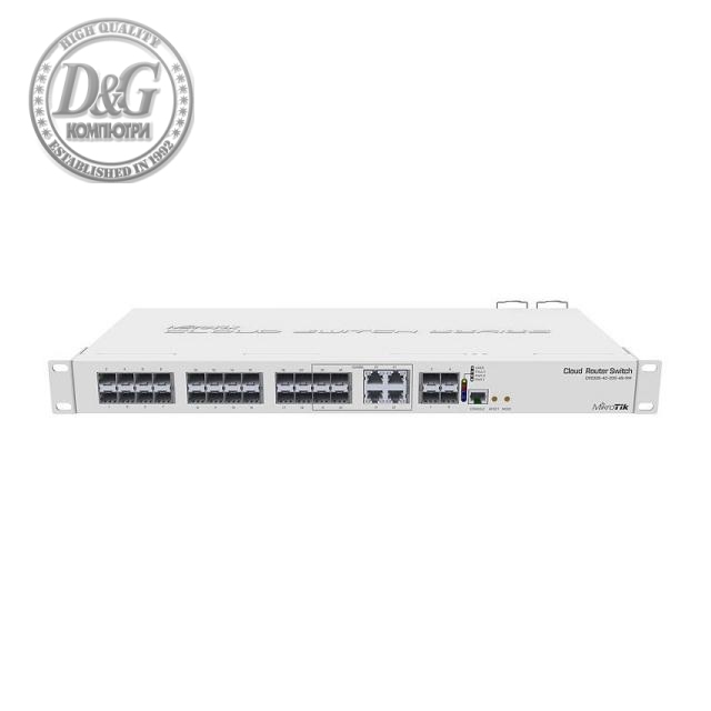 Суич MikroTik CRS328-4C-20S-4S+RM, 20 x SFP, 4 x SFP+, 4 x Combo порта