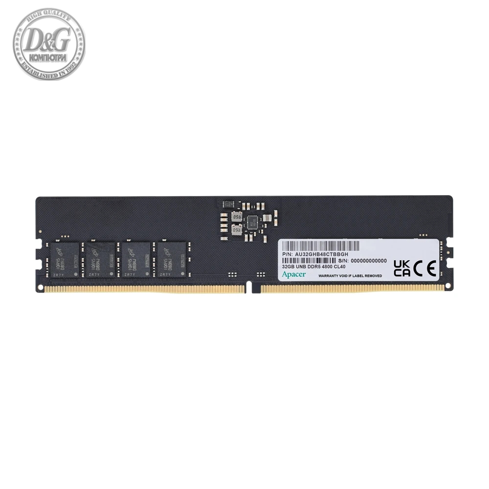 Apacer памет RAM 8GB DDR5 DIMM 4800-40 1024x16 - FL.08G2A.RTH