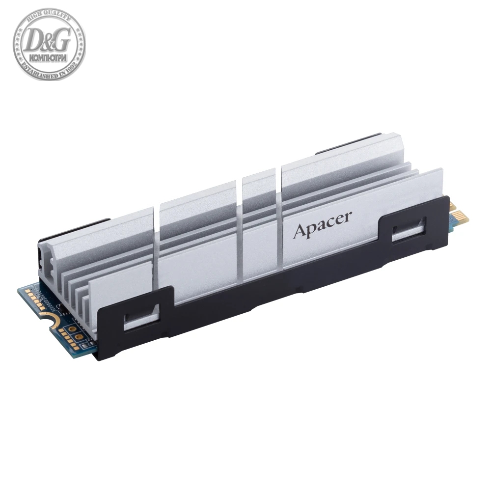 Apacer диск SSD M.2 PCIe Gen4 x4 AS2280Q4, 500GB, Heatsink - AP500GAS2280Q4-1