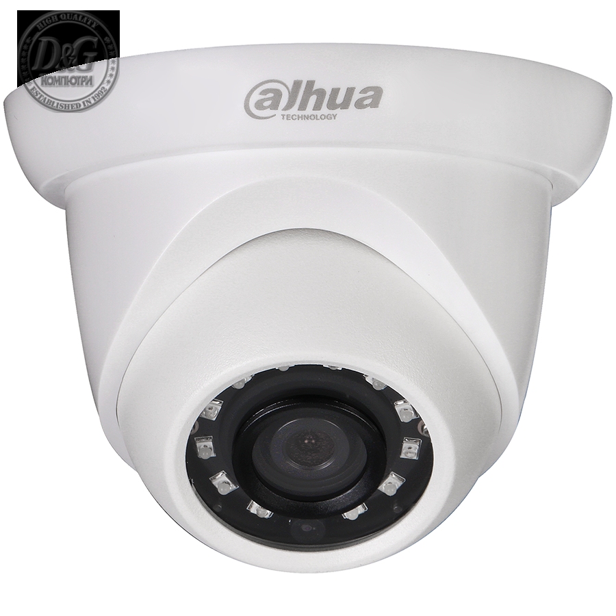 Dahua IP camera 4MPix, Eyeball, Day&Night, 1/3" CMOS, 2688Г—1520 Effective Pixels, 30fps@1520P, Focal Length 2.8mm, 104В°, IR Distance up to 30m, 0.08Lux/F2.0 Colour, 0Lux/F2.0 IR on, IP67 outdoor installation, PoE, 5.5W