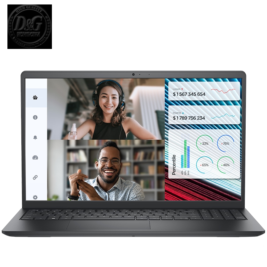 Dell Vostro 3520, Intel Core i5-1235U (12MB, up to 4.4GHz, 10C), 15.6" FHD (1920 x 1080) 120Hz AG, 8GB (1x8GB) DDR4 2666MHz, 512GB PCIe NVMe SSD, Intel(R) UHD Graphics, WiFi + BT, US Backlit KBD, FPR, Ubuntu, 3Y