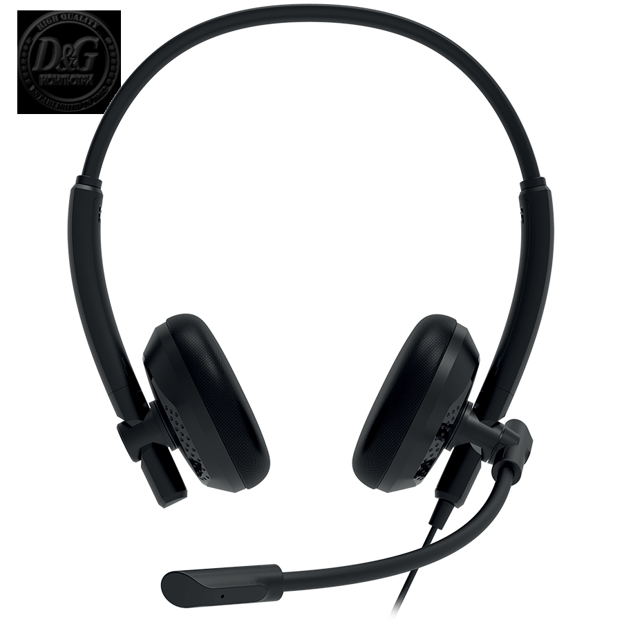 CANYON HS-07, Super light weight conference headset 3.5mm stereo plug,with PVC cable 1.6m, extra USB sound card with PVC cable 1.2m, ABS headset material, size: 16*15.5*6cm. Weight: 100g, Black