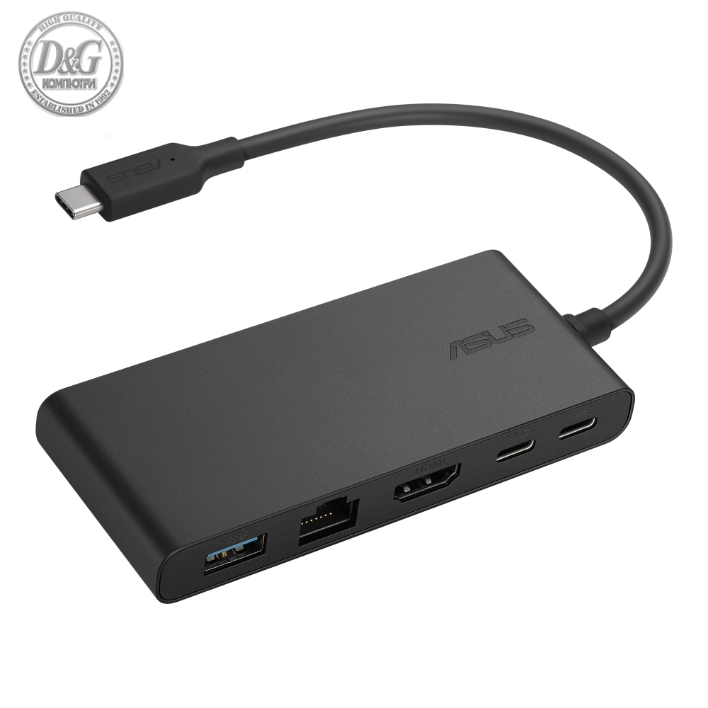 Asus DC201 DUAL 4K USB-C, Black