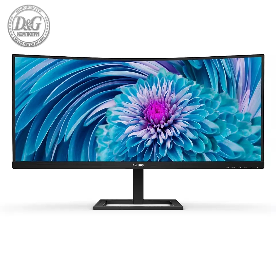 Philips 346E2CUAE, 34" Curved 1500R VA WLED, 3440x1440@100Hz, 4ms GtG, 1ms MPRT, 300cd m/2, 3000:1, Mega Infinity DCR, Adaptive Sync, FlickerFree, Low Blue Mode, 5Wx2, Tilt, Height Adjust, HDMI, DP, USB hub