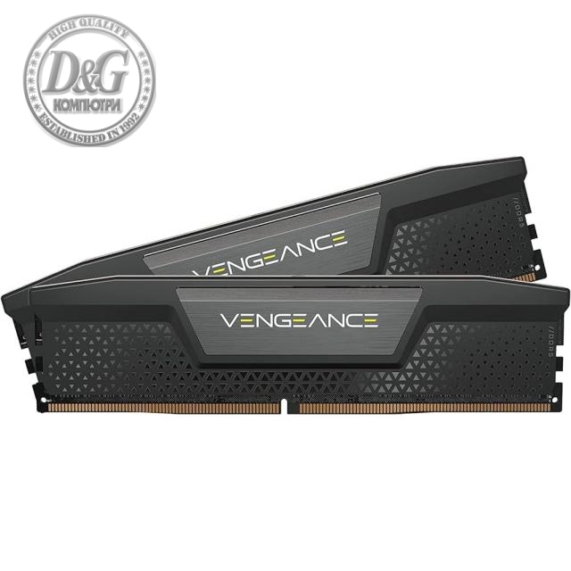 Памет Corsair Vengeance Black, 32GB (2x16GB) DDR5 DRAM, 6000MHz, CL36, CMK32GX5M2E6000C36