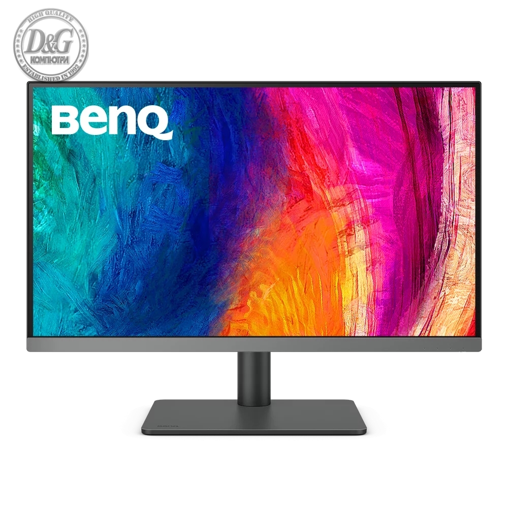 BenQ PD2706U, 27" IPS LED, 5ms,3840x2160 4K UHD, Designer, AQCOLOR, 95% P3, 99% Rec.709, 99% sRGB, HDR10, B.I., LBL, KVM Switch, ICCsync, CAD/CAM, DualView, 1200:1, 350 cd/m2, HDMI, DP, USB Type-C(65W, DP alt), Speak.2x2.5W, Height Adj.,Swivel,Tilt, Gray