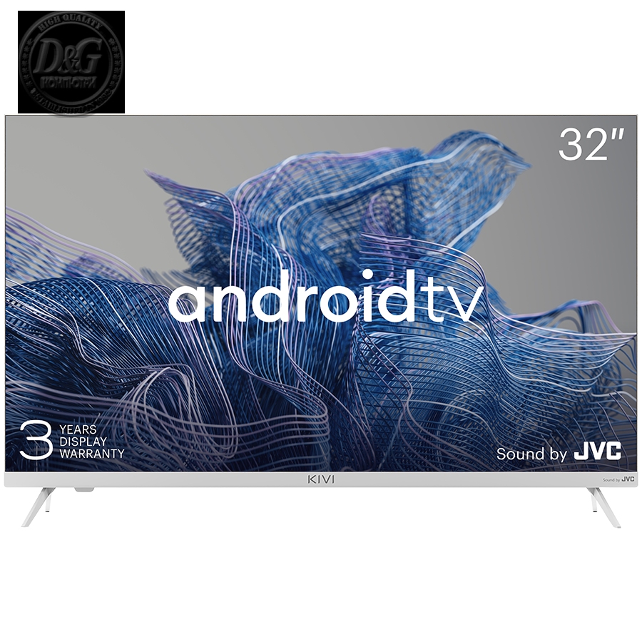 32', HD, Google Android TV, White, 1366x768, 60 Hz, Sound by JVC, 2x8W, 33 kWh/1000h , BT5, HDMI ports 3, 24 months