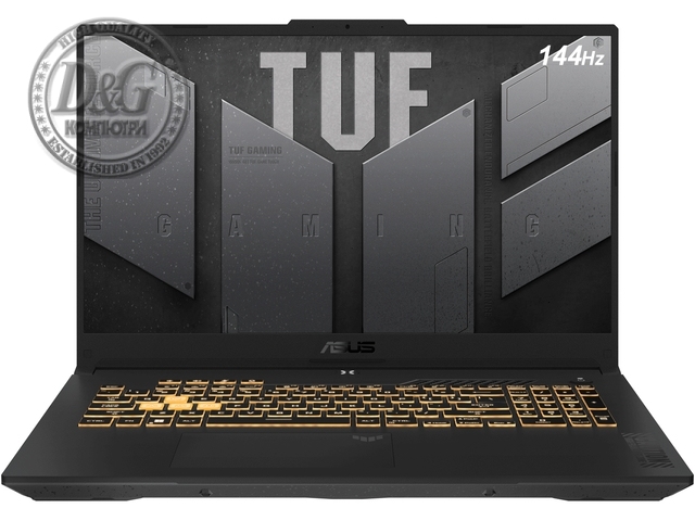 Asus TUF F17 FX707ZC4-HX014, Intel i5-12500H,2.5GHz, 17.3" FHD AG (1920x1080)144Hz,16GB DDR4 3200MHz (2x8 GB), 512GB SSD M.2,RTX 3050 GDDR6, WiFi 6, RGB Illum. Kbd, no OS, Mecha Gray