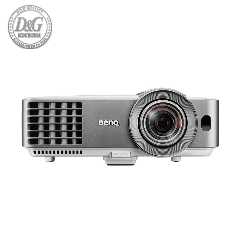 BenQ MW632ST, Short Throw, DLP, WXGA (1280x800), 13000:1, 3200 ANSI lumens, Zoom 1.2x, 65"@1m, Auto Vertical Keystone, VGA, 2xHDMI, S-Video, RCA, USB Type A 1.5A, Audio in/out, Audio L/R in RCA, RS232, Speaker 10W, Up To 10000 hr., IEC62368