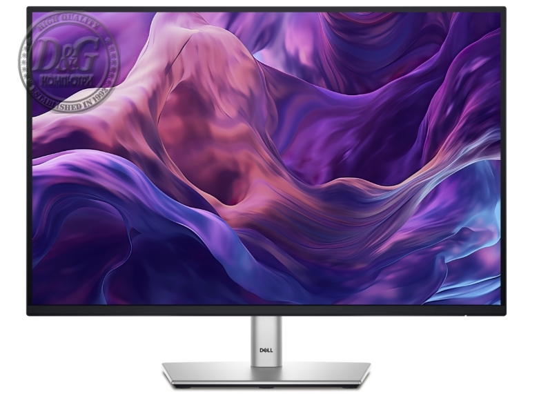 Dell P2425, 24" WUXGA LED, IPS Anti-Glare, 5ms, 100 Hz, 1500:1, 300 cd/m2, 1920x1200, 99% sRGB, USB-C, 4xUSB 3.2, HDMI, Display Port, VGA, Height Adjustable, Pivot, Swivel, Tilt, Black