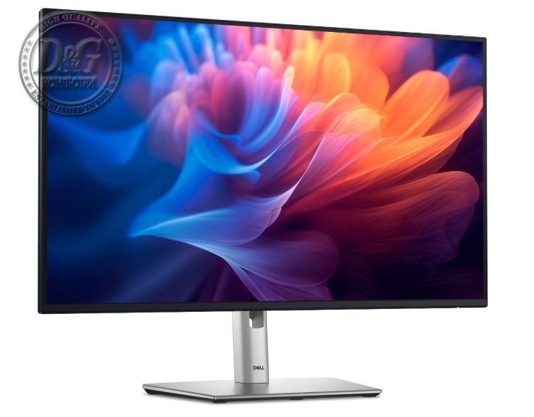 Dell P2725H, 27" Full HD LED, IPS Anti-Glare, 5ms, 100 Hz, 1500:1, 300 cd/m2, 1920x1080, 99% sRGB, USB-C, 4xUSB 3.2, HDMI, Display Port, VGA, Height Adjustable, Pivot, Swivel, Tilt, Black