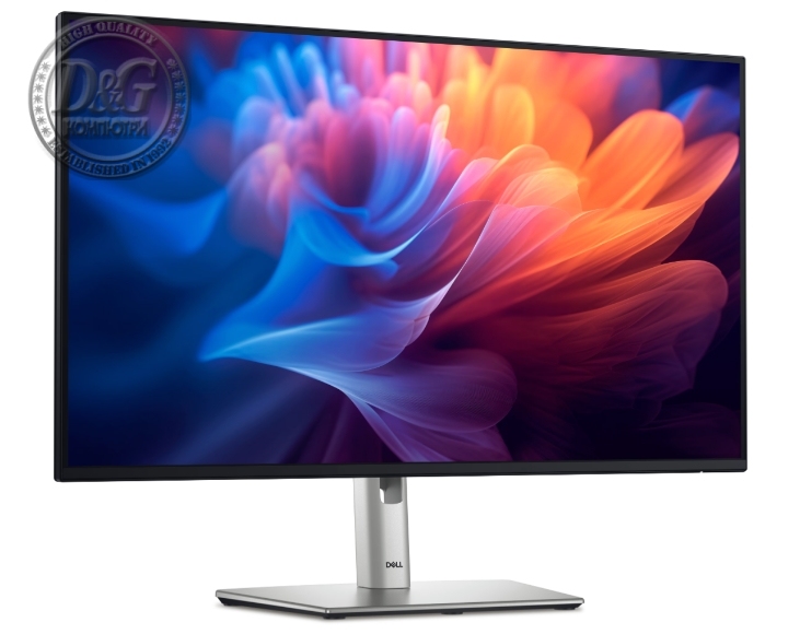 Dell P2725HE, 27" Full HD LED, IPS Anti-Glare, 5ms, 100 Hz, 1500:1, 300 cd/m2, 1920x1080, 99% sRGB, USB-C Hub,USB 3.2, HDMI, Display Port, RJ45, PD 90W, Height Adjustable, Pivot, Swivel, Tilt, Black