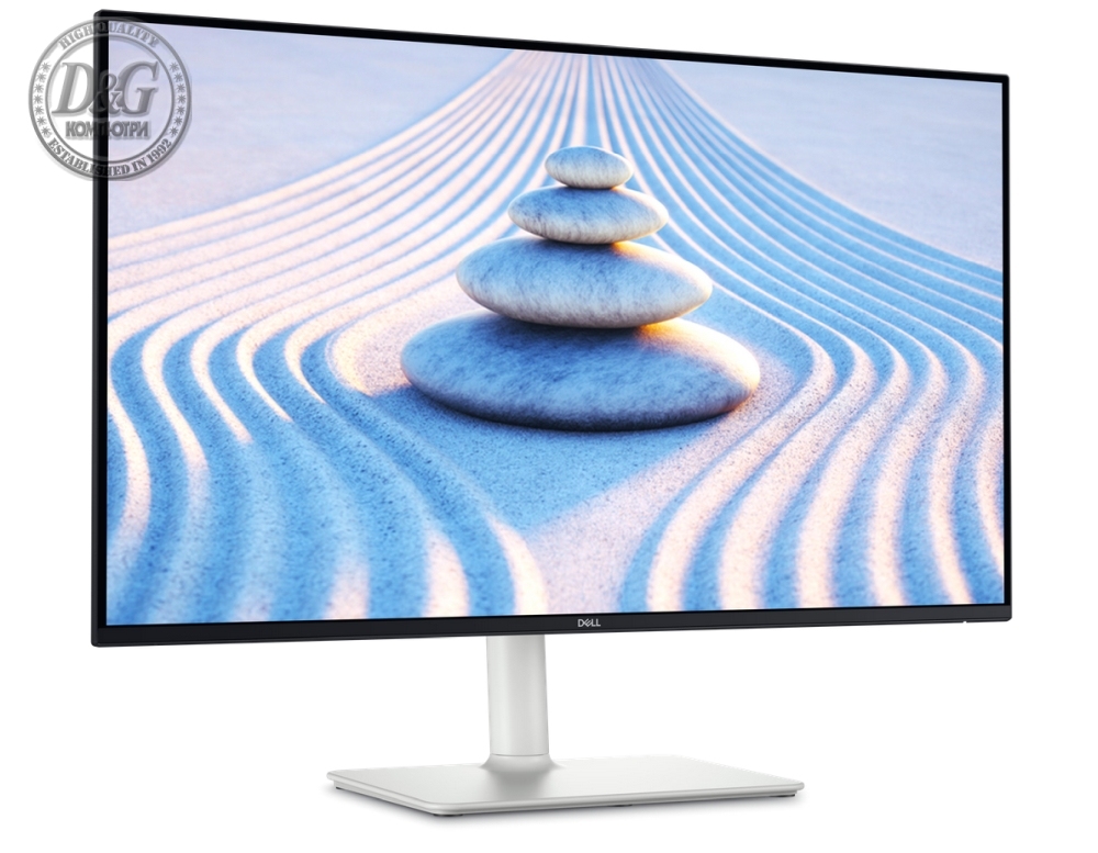 Dell S2725HS, 27" LED Flat Screen, IPS AG, FullHD 1920x1080, 99% sRGB, 4ms, 100Hz, 1500:1, 300 cd/m2, 2xHDMI, Speakers 2x5W, Height-Adjustability , Pivot, Swivel, Tilt, Black&Silver