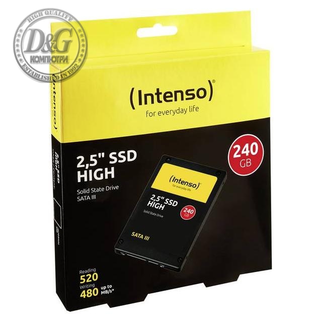 Solid State Drive (SSD) Intenso HIGH 3813440, 2.5&quot;, 240 GB, SATA3