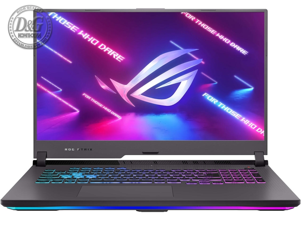 Asus ROG Strix G17 G713RC-HX032, Ryzen 7 6800H (8-core/16-thread, 20MB cache, up to 4.7 GHz max boost), 17.3" FHD AG (1920x1080)144Hz,16GB DDR5 4800MHz (2x8 GB), 512 GB SSD,  RTX 3050 ,4GB GDDR6, WiFi 6,RGB, No OS,Eclipse Gray