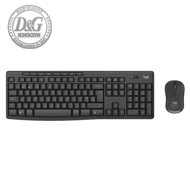 Kомплект безжични клавиатура с мишка Logitech MK370, Bluetooth, Черен