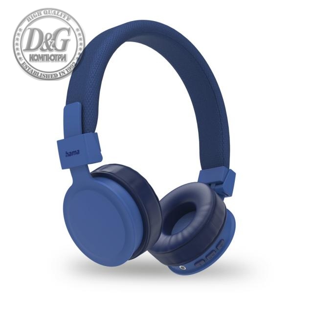 Слушалки с микрофон HAMA &quot;Freedom Lit II&quot;  Bluetooth, On-Ear , сини