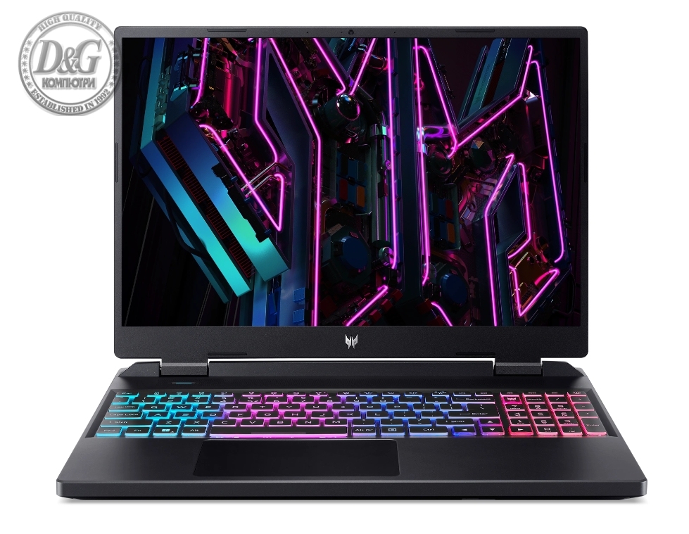 Acer Predator Neo, PHN16-71-983Y, Intel Core i9-13900HX (up to 5.40GHz, 36MB), 16" WQXGA IPS SlimBezel 165Hz, 16GB DDR5 5600MHz, 1024GB PCIe SSD, GeForce RTX 4060 8GB GDDR6, Killer Wi-Fi 6AX 1650i, BT, Micro SD reader, HD cam, Backlit KB, No OS, Black