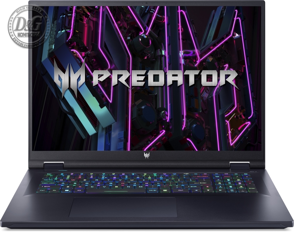 Acer Predator Neo PHN18-71-7972, Intel Core i7-14650HX (up to 5.10GHz, 30MB), 18" WQXGA (2560x1600) IPS 165Hz, 16GB DDR5 5600MHz, 1024GB PCIe NVMe SED SSD, RTX 4060 8GB GDDR6, Wi-Fi 6 AX INTEL Killer, BT, HDcam+mic, RGB-backlit Kb, Black, No OS