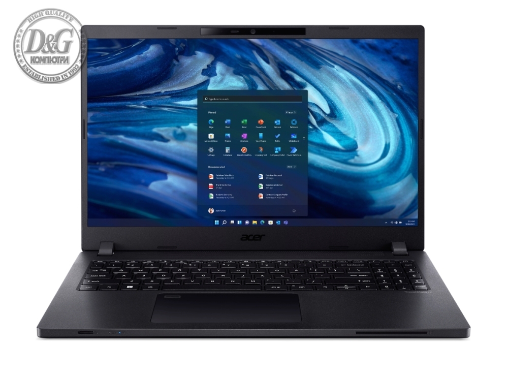 Acer Travelmate TMP215-54-53D0, Core i5-1235U, (3.3GHz up to 4.40Ghz, 12MB), 15.6" FHD IPS(1920 x 1080), 1*16GB DDR4, 512GB PCIe NVMe SSD,  Intel UMA, HD cam, TPM 2.0, Micro SD card, HDD upgrade kit, FPR, Wi-Fi 6AX, BT 5.0, KB Backlight, Win11 Pro, 3Y