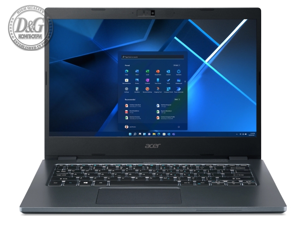 Acer Travelmate TMP413-51-TCO-72TK, Core i7-1355U (1.7GHz up to 5.0Ghz, 12MB), 13.3" IPS (WUXGA 1920x1200), 1*16GB DDR4, 1024GB PCIe NVMe SSD, Intel UMA, HD cam, TPM 2.0, FPR, Wi-Fi 6E, BT, NO OS, 3Y Warranty