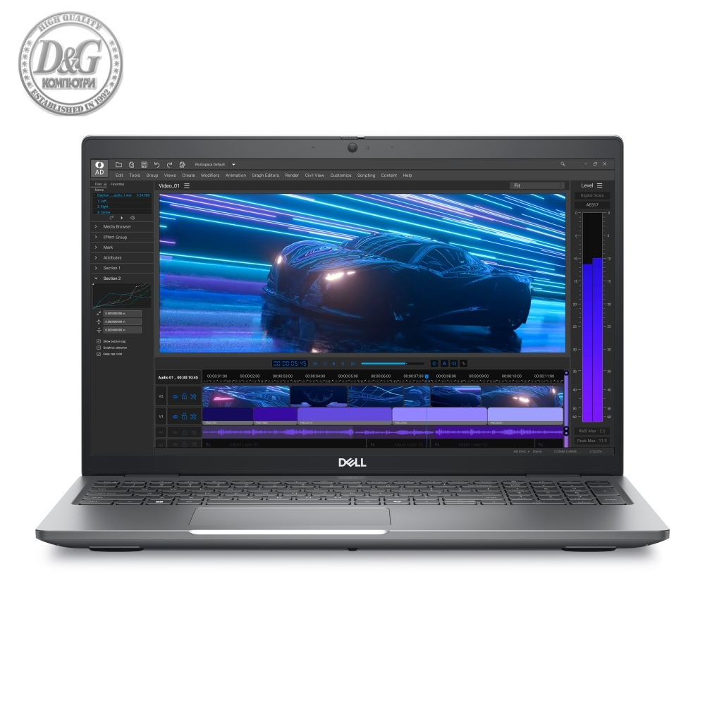 Dell Precision 3591, Intel Core Ultra 7 155H vPro (24 MB cache, 16C, up to 4.8 GHz), 15.6" FHD (1920x1080), 400 nits, WWAN, FHD Cam, 16GB (1x16GB) DDR5 5600 MT/s, 512GB M.2 2230 G4, NVIDIA RTX 500 Ada 4GB GDDR6, Wi-Fi 6E, BT, SCR, Backlit, Win 11 Pro, 3Y