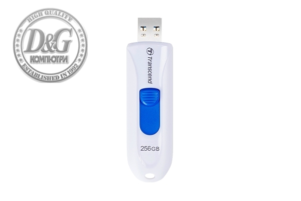 Transcend 256GB, USB3.1, Pen Drive, Capless, White