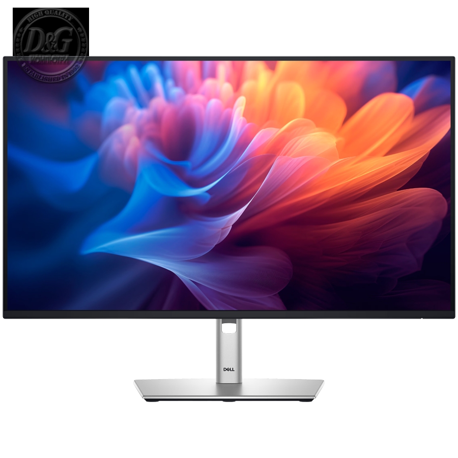 Monitor LED Dell Professional P2725H 27", 1920x1080, FHD, 100Hz, IPS Antiglare, 16:9, 1500:1, 300 cd/m2, 8ms/5ms, 178/178, 99% sRGB, DP, HDMI, VGA, 1xUSB-B, 3xUSB-A, 1xUSB-C (15W), Flicker-free, Tilt, Swivel, Pivot, Height Adjust (15cm), 3Y