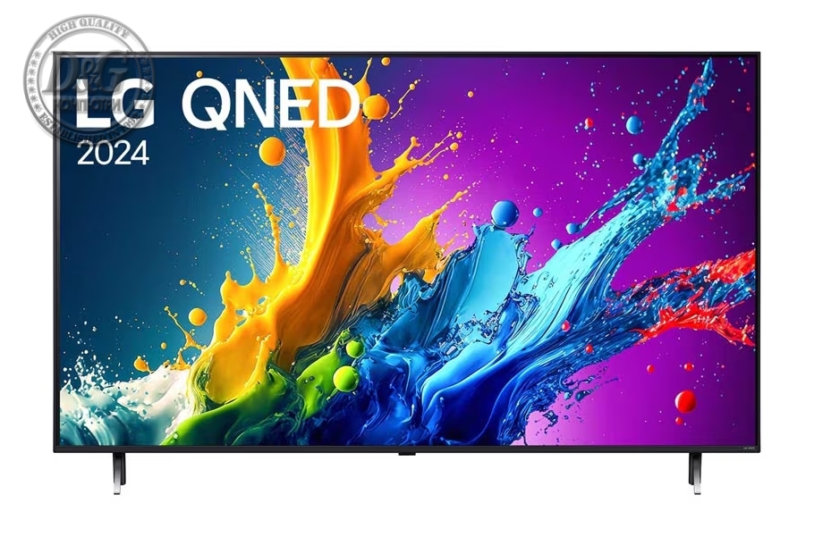 LG 50QNED80T3A, 50" 4K QNED HDR Smart TV, 3840x2160, DVB-T2/C/S2, Alpha 5 AI 4K Gen7, HDR 10 PRO, webOS 24 ThinQ, 4K Upscaling, WiFi 5, Voice Controll, Bluetooth 5.1, AirPlay 2, LAN, CI, HDMI, SPDIF, 2 pole Stand , Silver