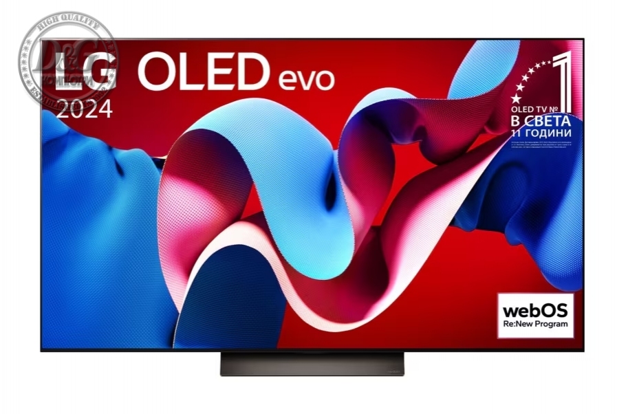 LG OLED55C41LA, 55" UHD OLED evo, 4K (3840 x 2160), DVB-C/T2/S2, Full Cinema Screnn, Alpha 9 AI 4K Gen7, 144Hz, ThinQ AI, HDR10, VRR, NVIDIA G-SYNC, AMD FreeSync, Dolby Vision, Dolby Atmos, Wi-Fi, Bluetooth, HDMI, USB, Airplay 2, Multi View, Meteor Titan