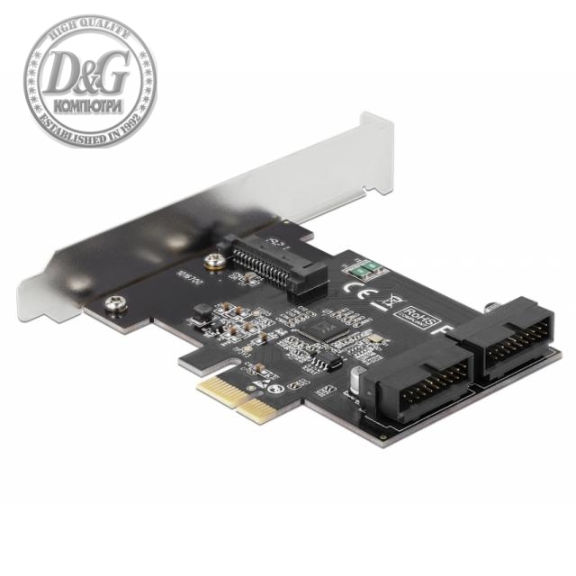 Карта Delock, PCI Express x1 към USB 3.0 Pin Header