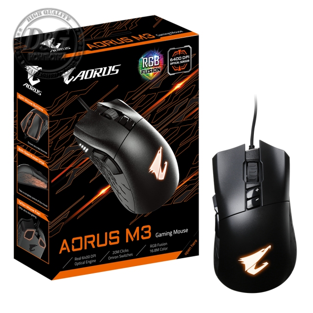 Геймърска оптична мишка Gigabyte Aorus M3 RGB Fusion