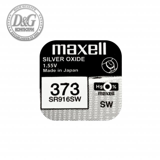 Бутонна батерия сребърна MAXELL SR916 SW /373/1.55V