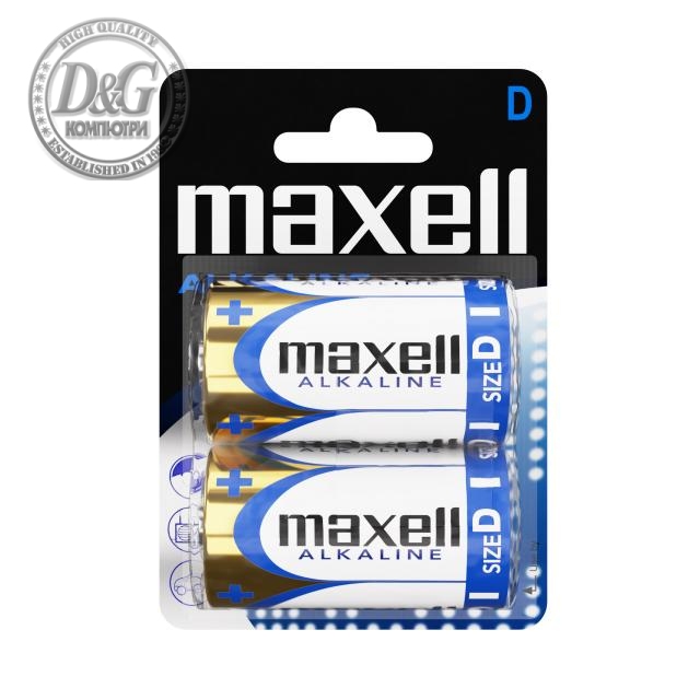 Алкална батерия MAXELL LR20 /2 бр. в опаковка/ 1.5V