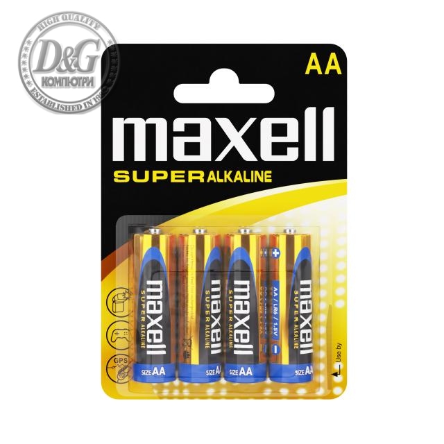 Супералкални батерии  MAXELL LR6 XL /4 бр. в блистер/ 1.5V