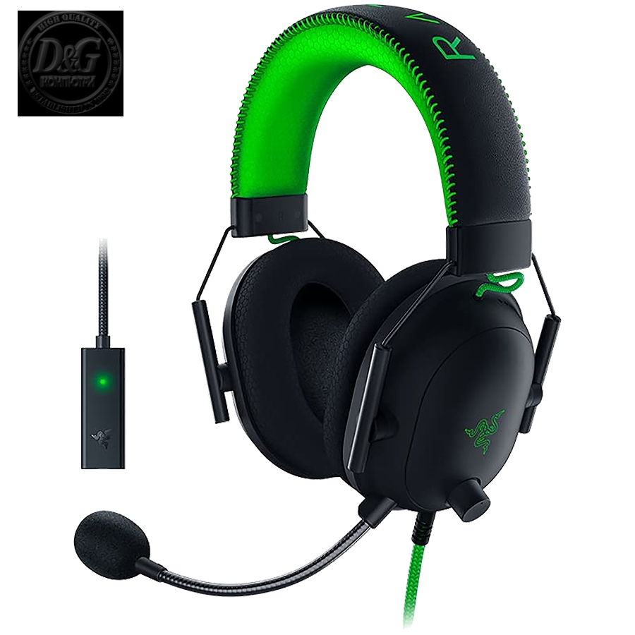 Razer BlackShark V2 - Wired Gaming Headset + USB Sound Card - SE - World Packaging