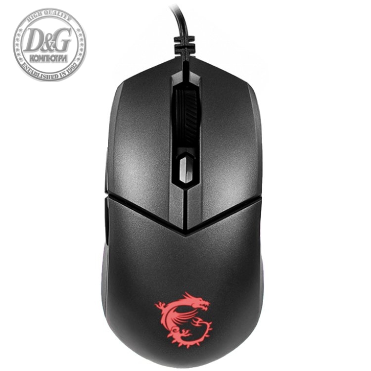 MSI CLUTCH GM11 Gaming Mouse, 89g (without cable), PixArt PMW-3325 Optical Sensor - 5000 DPI, RGB, OMRON Swtiches Rated for 10 Million Clicks, DPI Switch, 6 Programmable Buttons