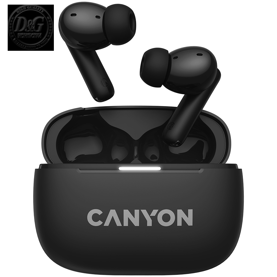 CANYON headset OnGo TWS-10 ANC+ENC Black