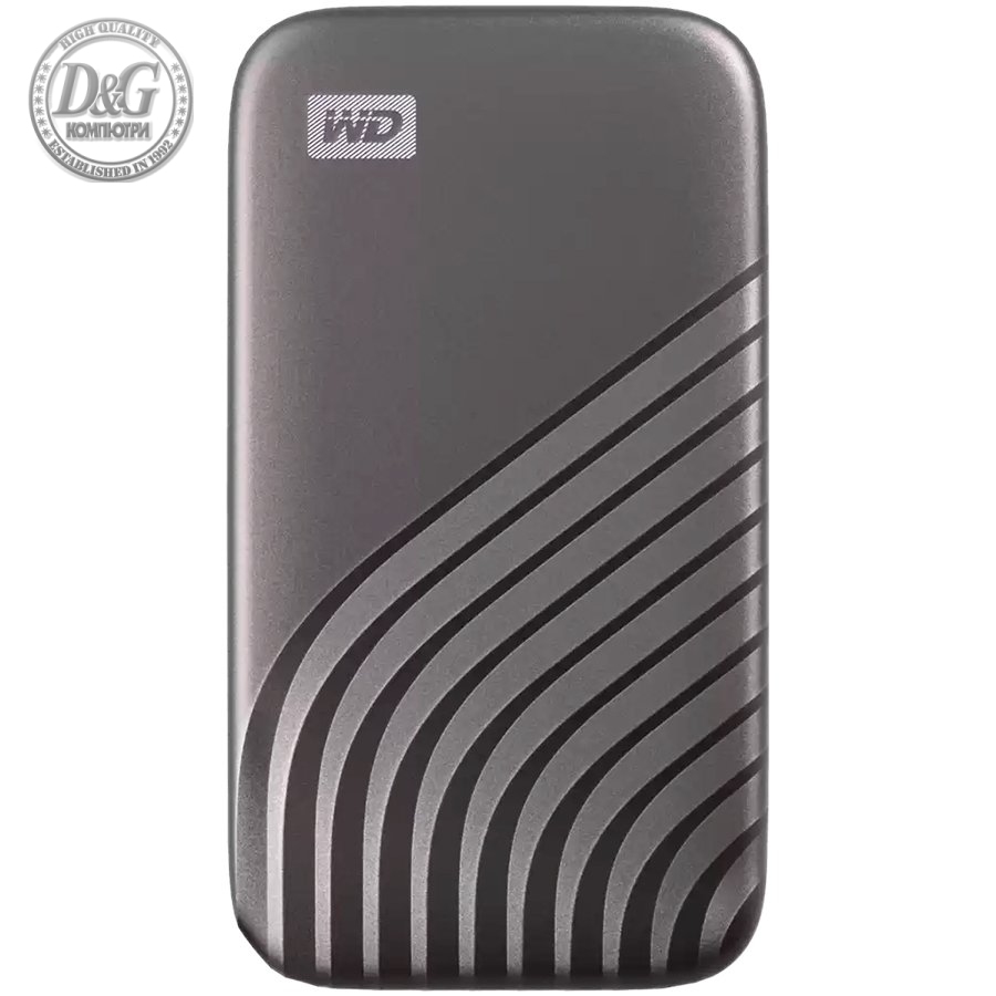 WD 4TB My Passport SSD - Portable SSD, up to 1050MB/s Read and 1000MB/s Write Speeds, USB 3.2 Gen 2 - Space Gray, EAN: 619659184803